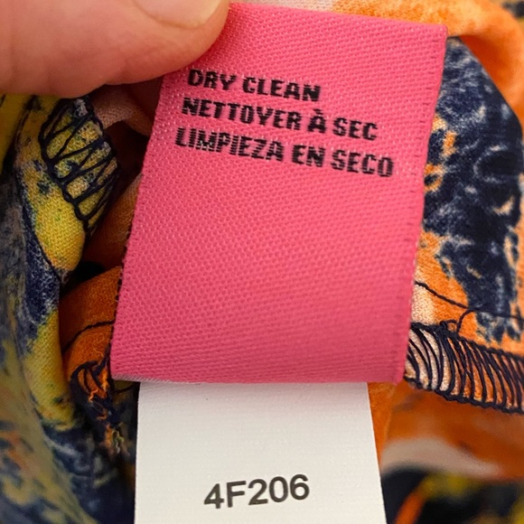 BETSEY JOHNSON Multicolored Flutter Sleeve Top M - Picture 7 of 7